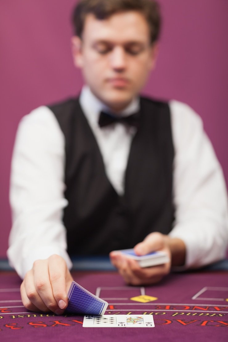 Caribbean Stud Poker table layout with dealer and player positions on jasabola2 login